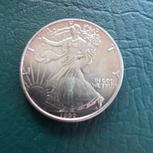 1992 Silver Eagle with a Beautiful Rainbow